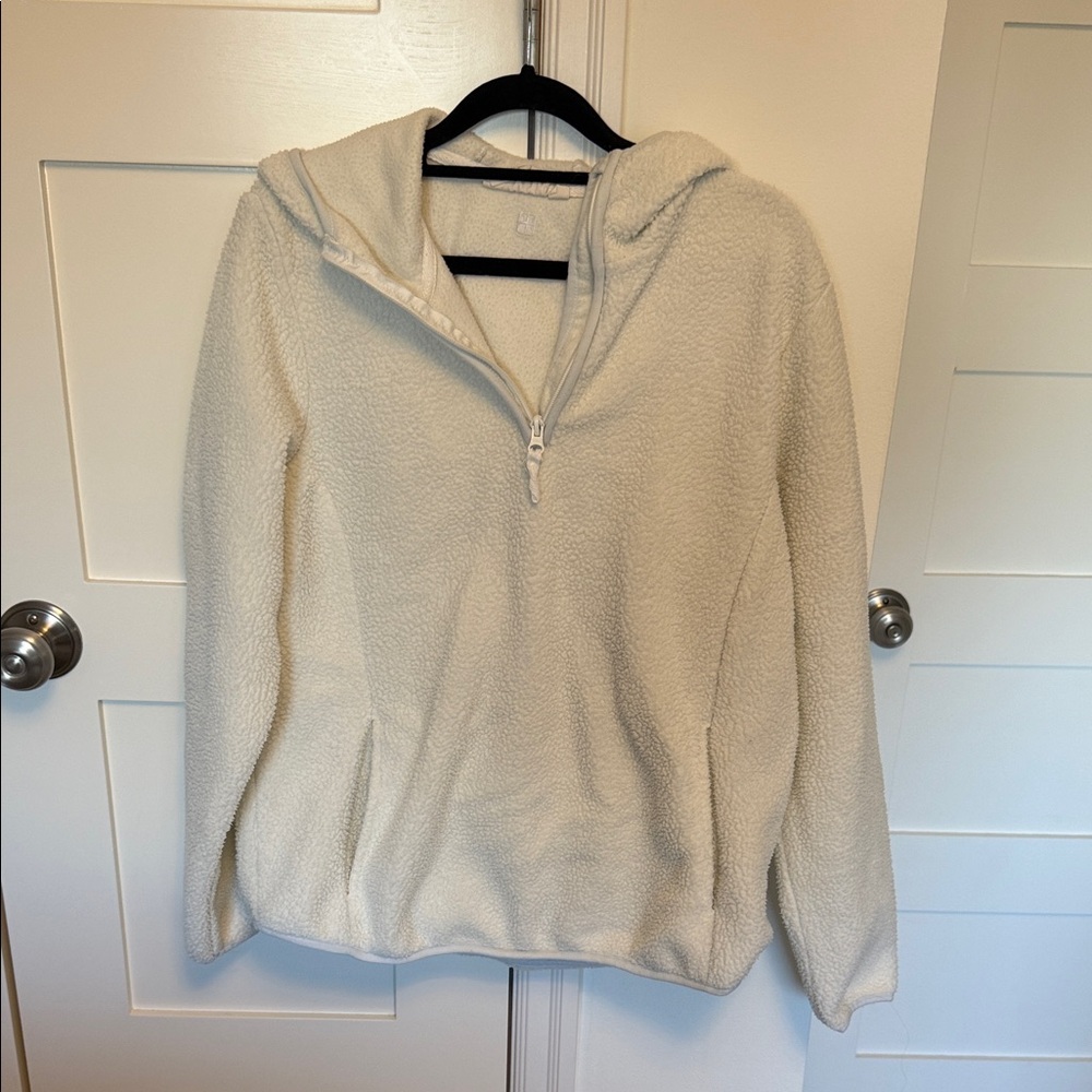 Women's Cream Fleece Hoodie